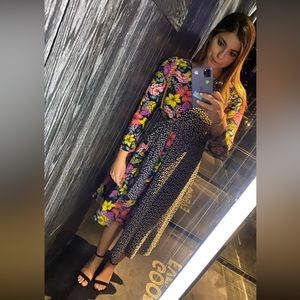 Midi Dress. Floral. Fun colors. So flattering